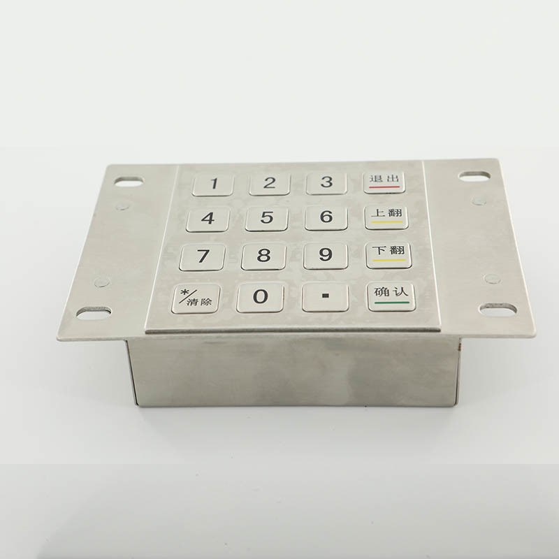 IP65 Wodoodporna podkładka ATM 304 ze stali nierdzewnej do kiosku płatniczego EPP 16 kluczy