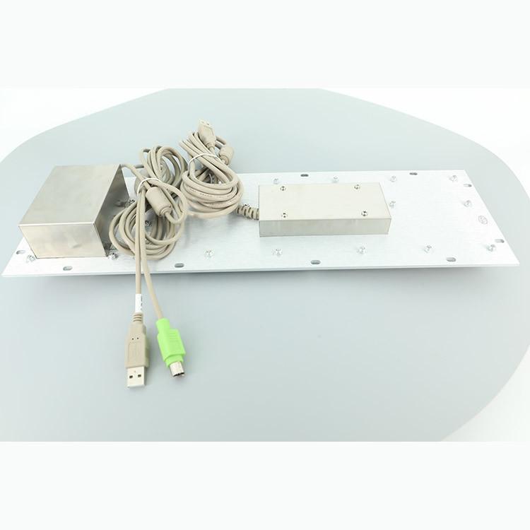 Kiosk informacyjny Metalowa klawiatura przemysłowa ze stali nierdzewnej 304 z portem USB Trackball