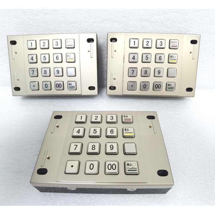 DES 3DES Kiosk płatniczy ATM Pin Pad Certyfikat PCI 4.0 Szyfrowany metal 16 kluczy