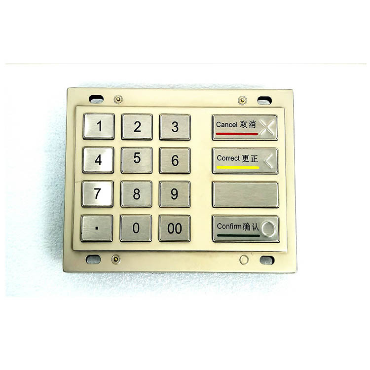 Bankomat EPP Pin Pad Certyfikat PCI 4.0 16 klawiszy DES 3DES Szyfrowane