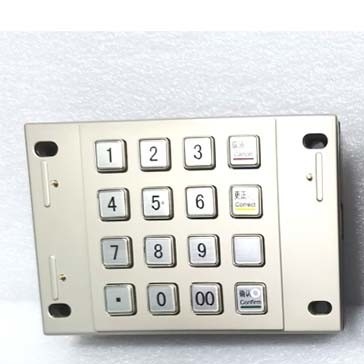 Płatność Kiosk Pin Pad USB RS232 Certyfikat PCI 4.0 Szyfrowany metal 16 kluczy
