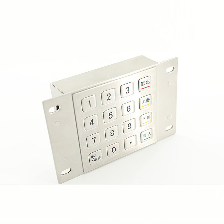 SS304 IP65 ATM Pin Pad do kiosku płatniczego Metal EPP z 16 klawiszami