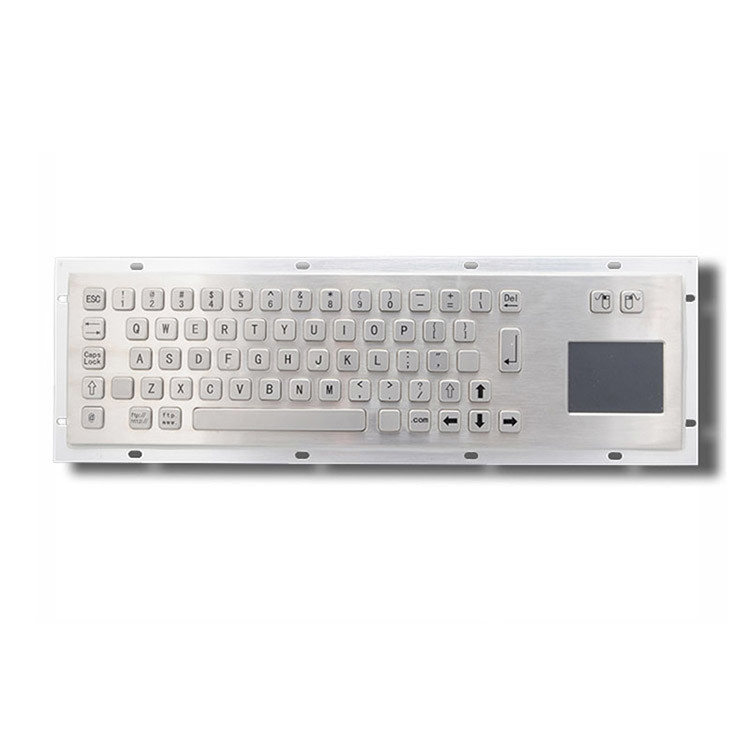 Przemysłowa klawiatura z przewodową płytą dotykową US Layout Panel przedni wymiary 392 x 110 mm