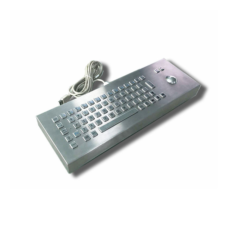 65 klawiszy Desktop IK07 IP65 Klawisze przemysłowe ze stali nierdzewnej z piłką do samosłuży Kiosk