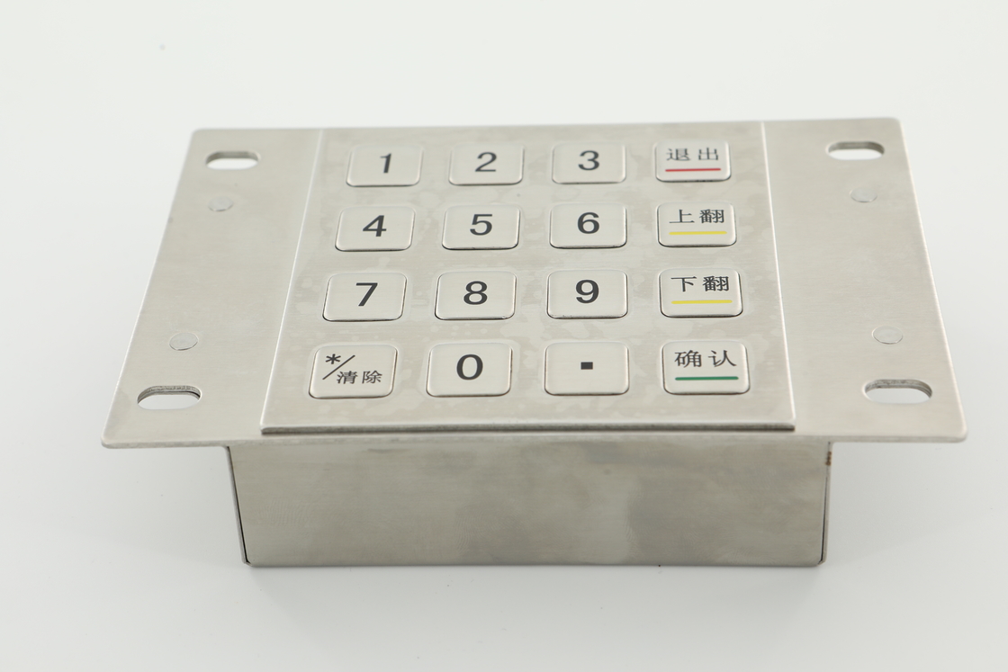 Klawisze 3.6N Zaszyfrowana podkładka z pinami 10 klawiszy numerycznych Klawiatura bankomatu PCI 4.0
