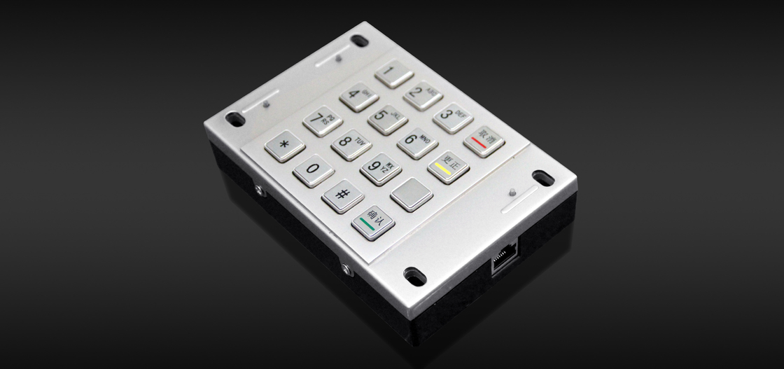 RoHS FCC 87,5 x 91,5 mm 1,2 KG ATM Pin Pad Bank Machine Keypad